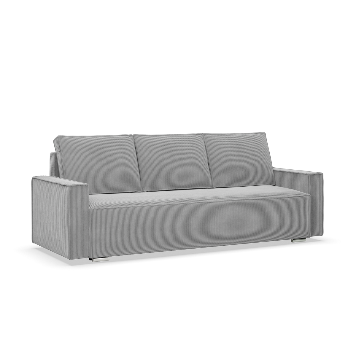 Sofa-lova NOTO – POSO 055 · Šviesiai pilka – bendras vaizdas kitu kampu #spalva_poso 055 · šviesiai pilka