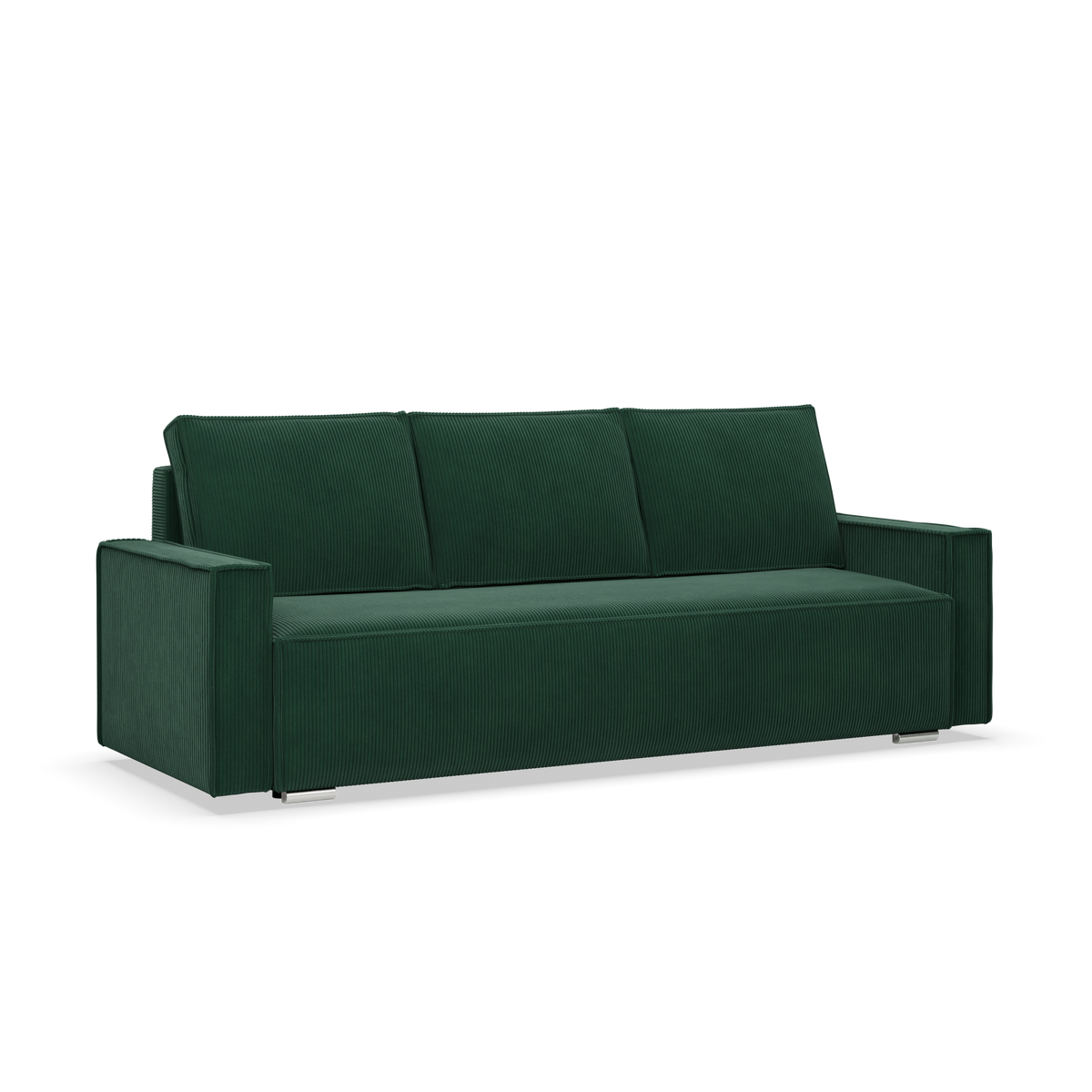 Sofa-lova NOTO – POSO 014 · Butelio žalia – bendras vaizdas kitu kampu #spalva_poso 014 · butelio žalia