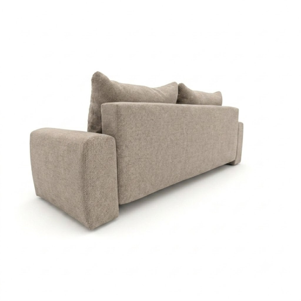 Sofa-lova ODEA – ARAGON 20 · Tamsiai smėlio – vaizdas iš nugaros #spalva_aragon 20 · tamsiai smėlio