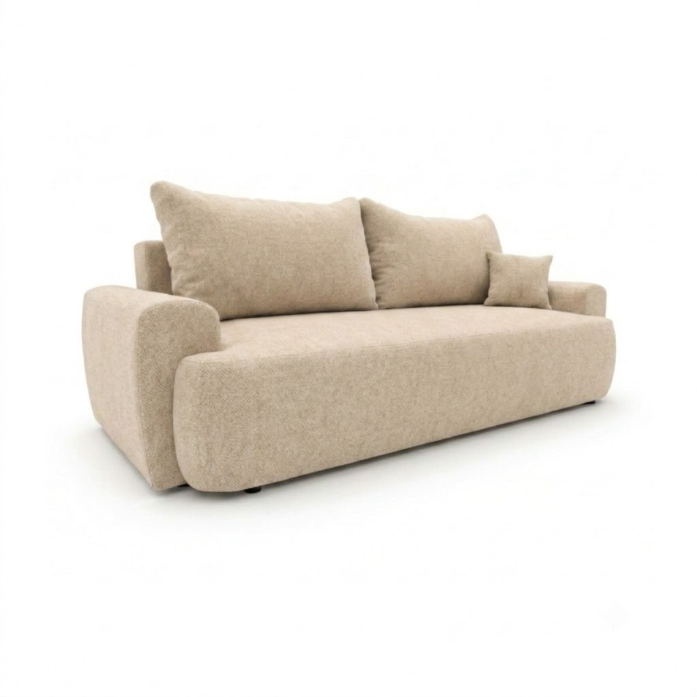 Sofa-lova ODEA – ARAGON 03 · Smėlio – bendras vaizdas kitu kampu #spalva_aragon 03 · smėlio