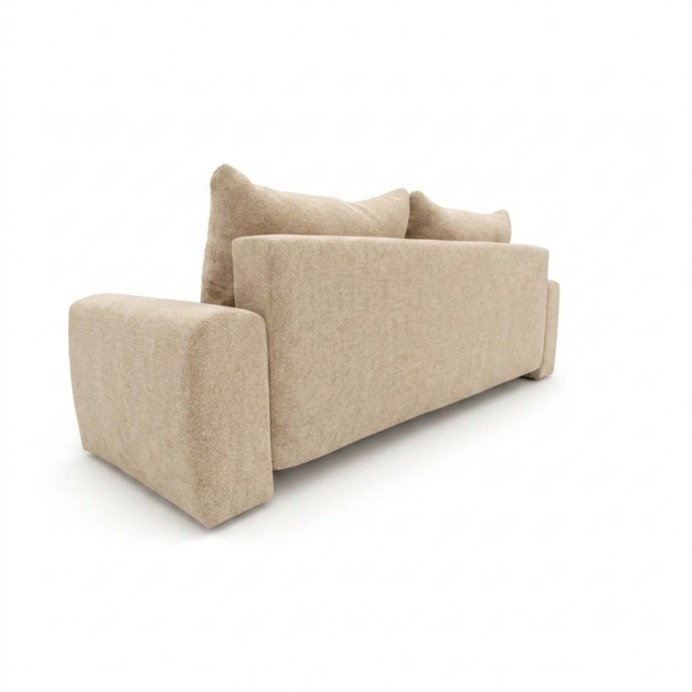 Sofa-lova ODEA – ARAGON 03 · Smėlio – vaizdas iš nugaros #spalva_aragon 03 · smėlio