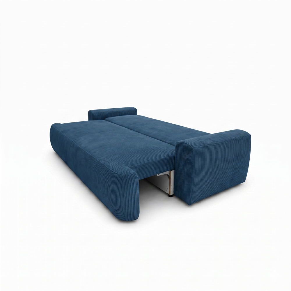 Sofa-lova ODEA – POSO 005 · Tamsiai mėlyna – išskleista miegamoji dalis #spalva_poso 005 · tamsiai mėlyna