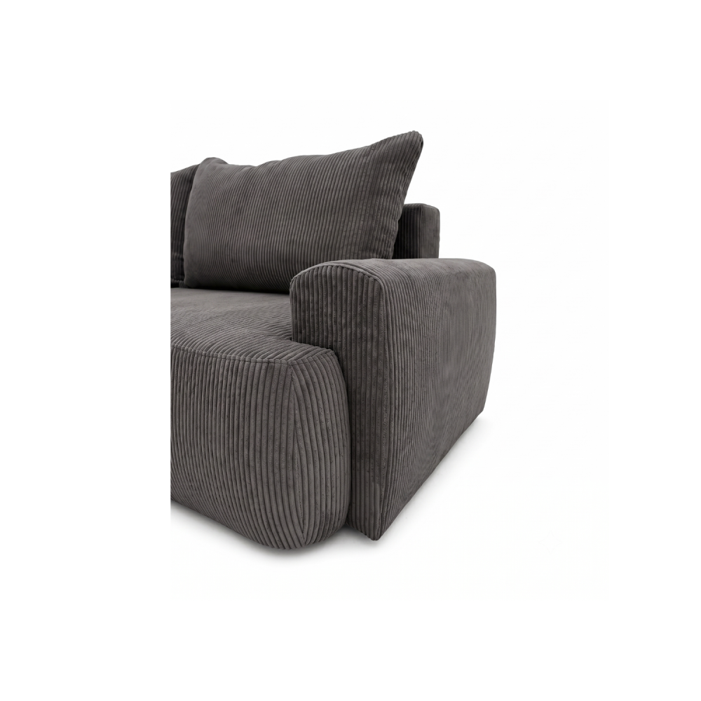 Sofa-lova ODEA – POSO 022 · Tamsiai pilka – apmušalų ir konstrukcijos detalė #spalva_poso 022 · tamsiai pilka
