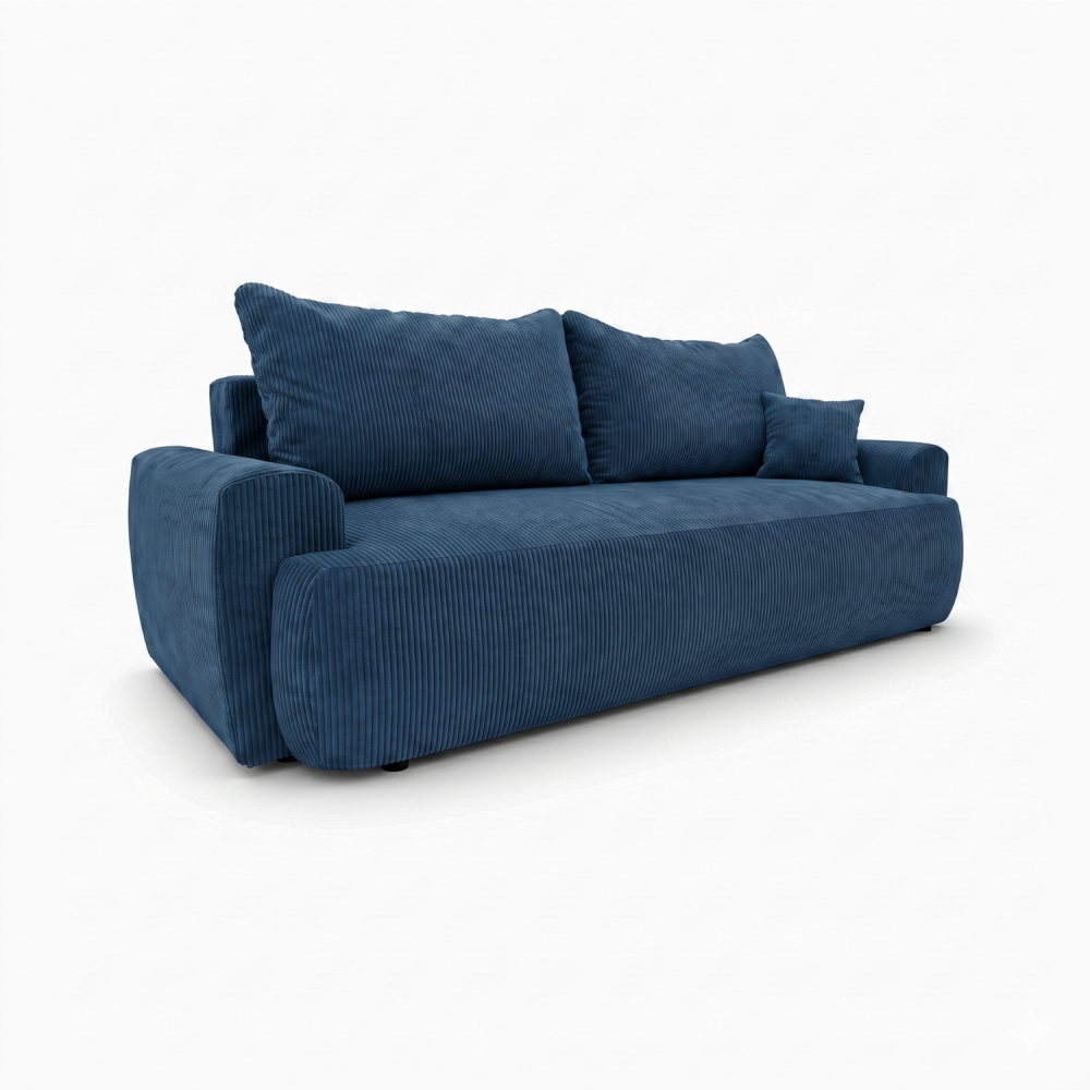 Sofa-lova ODEA – POSO 005 · Tamsiai mėlyna – bendras vaizdas kitu kampu #spalva_poso 005 · tamsiai mėlyna