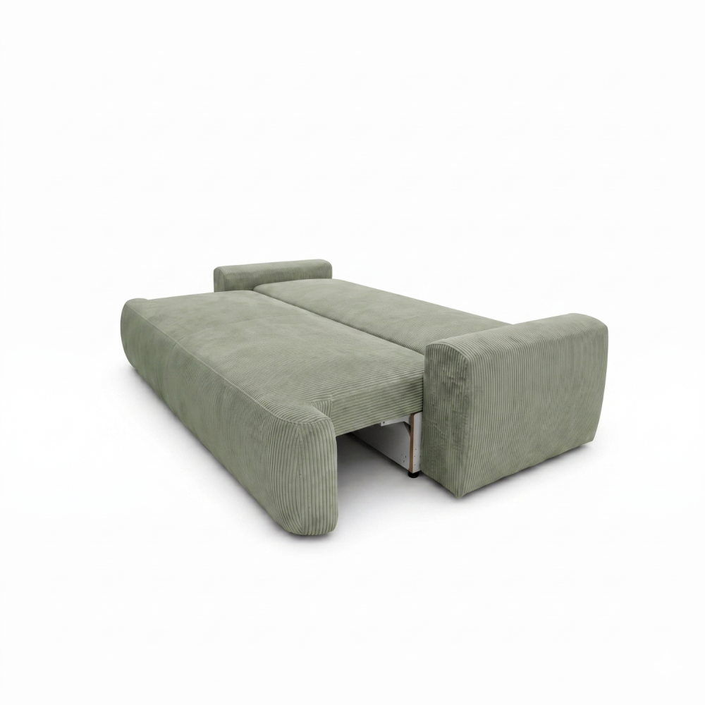 Sofa-lova ODEA – POSO 047 · Šviesiai žalia – išskleista miegamoji dalis #spalva_poso 047 · šviesiai žalia