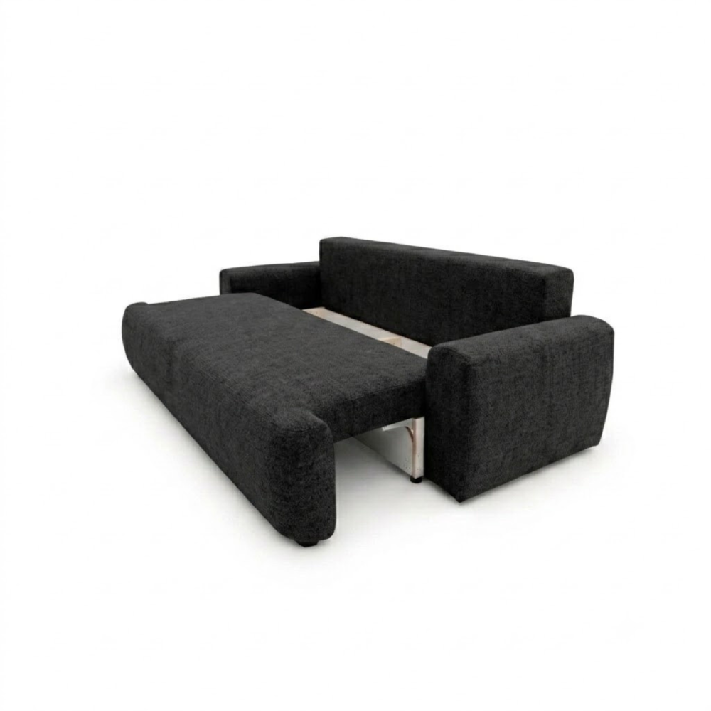 Sofa-lova ODEA – ARAGON 99 · Juoda – atverta patalynės dėžė #spalva_aragon 99 · juoda
