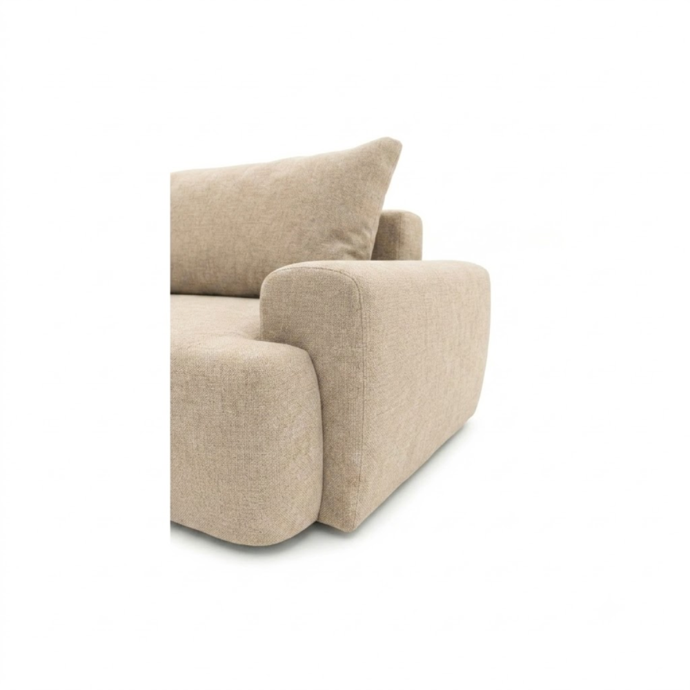 Sofa-lova ODEA – ARAGON 03 · Smėlio – apmušalų ir konstrukcijos detalė #spalva_aragon 03 · smėlio