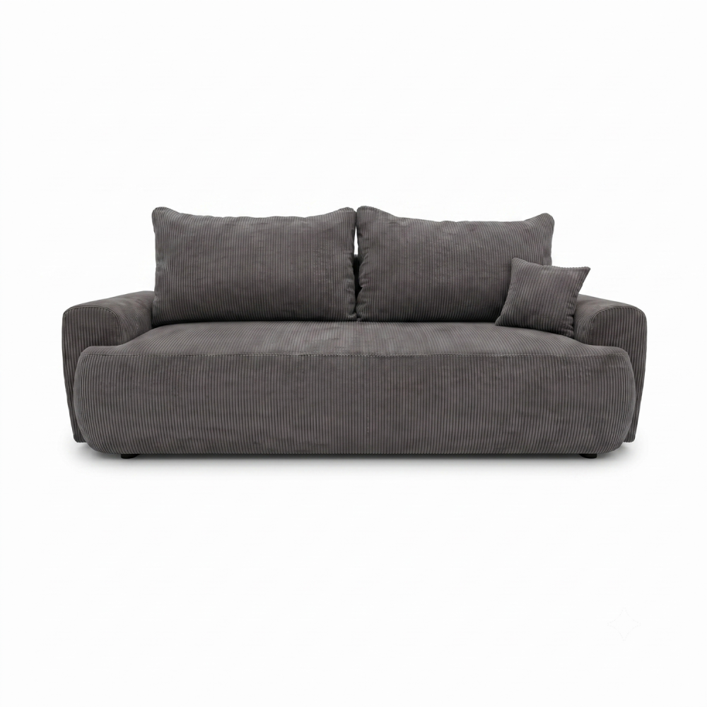 Sofa-lova ODEA – POSO 022 · Tamsiai pilka – vaizdas iš priekio #spalva_poso 022 · tamsiai pilka