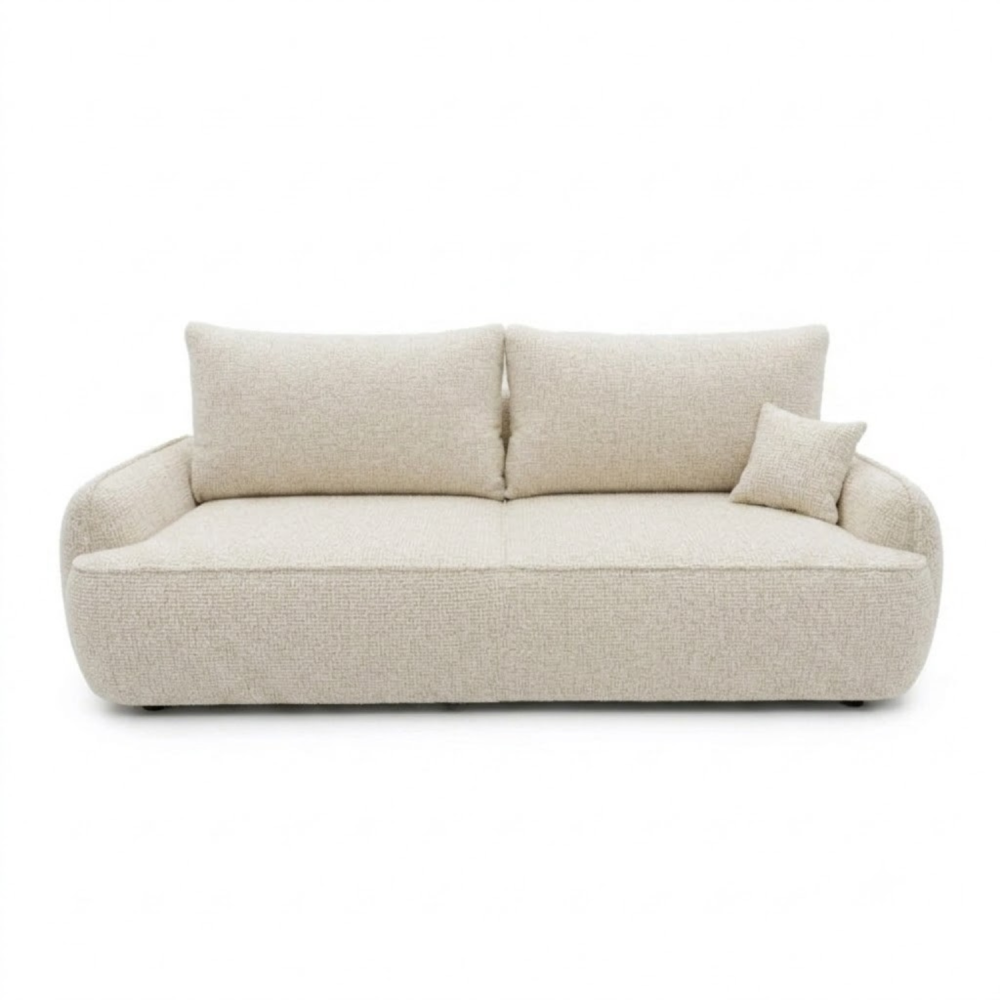 Sofa-lova OVELLA – ROBIN 6 · Smėlio – vaizdas iš priekio #spalva_robin 6 · smėlio