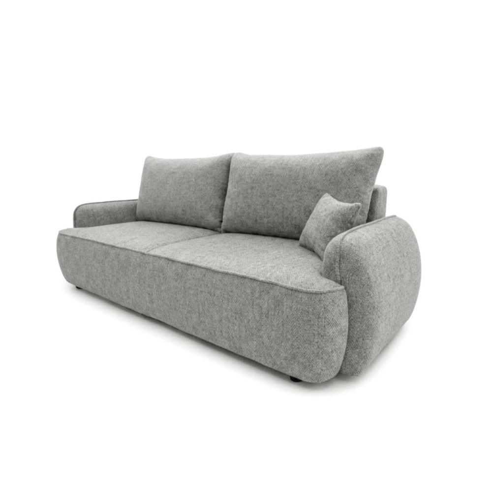 Sofa-lova OVELLA – ROBIN 4 · Šviesiai pilka – bendras vaizdas kitu kampu #spalva_robin 4 · šviesiai pilka