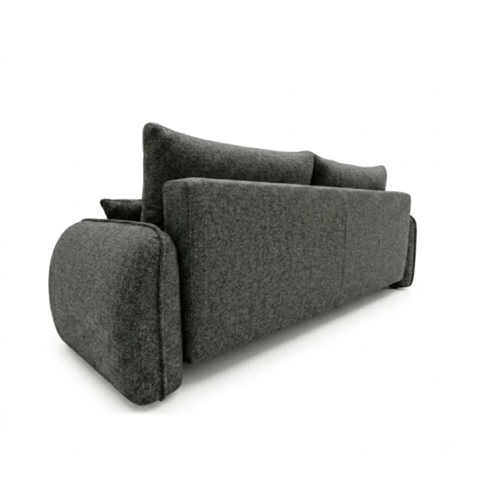 Sofa-lova OVELLA – ROBIN 1 · Tamsiai pilka – vaizdas iš nugaros #spalva_robin 1 · tamsiai pilka