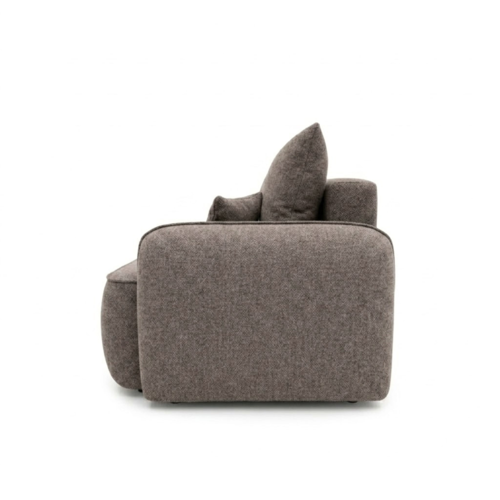 Sofa-lova OVELLA – ROBIN 12 · Ruda – vaizdas iš šono #spalva_robin 12 · ruda