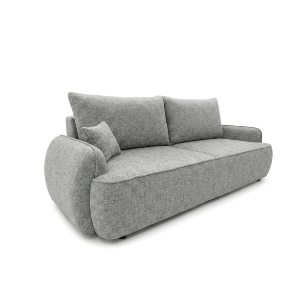 Sofa-lova OVELLA – ROBIN 4 · Šviesiai pilka – bendras vaizdas kitu kampu #spalva_robin 4 · šviesiai pilka