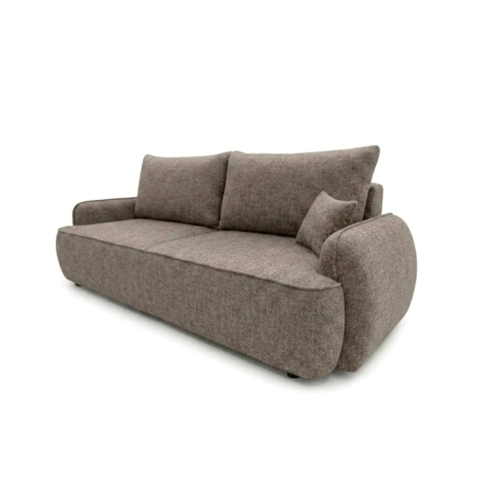 Sofa-lova OVELLA – ROBIN 12 · Ruda – bendras vaizdas kitu kampu #spalva_robin 12 · ruda