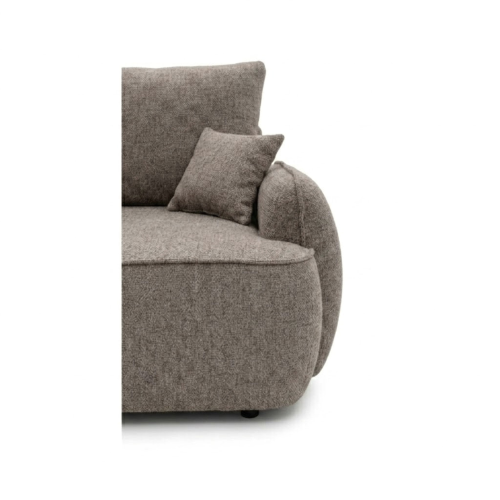 Sofa-lova OVELLA – ROBIN 12 · Ruda – apmušalų ir konstrukcijos detalė #spalva_robin 12 · ruda