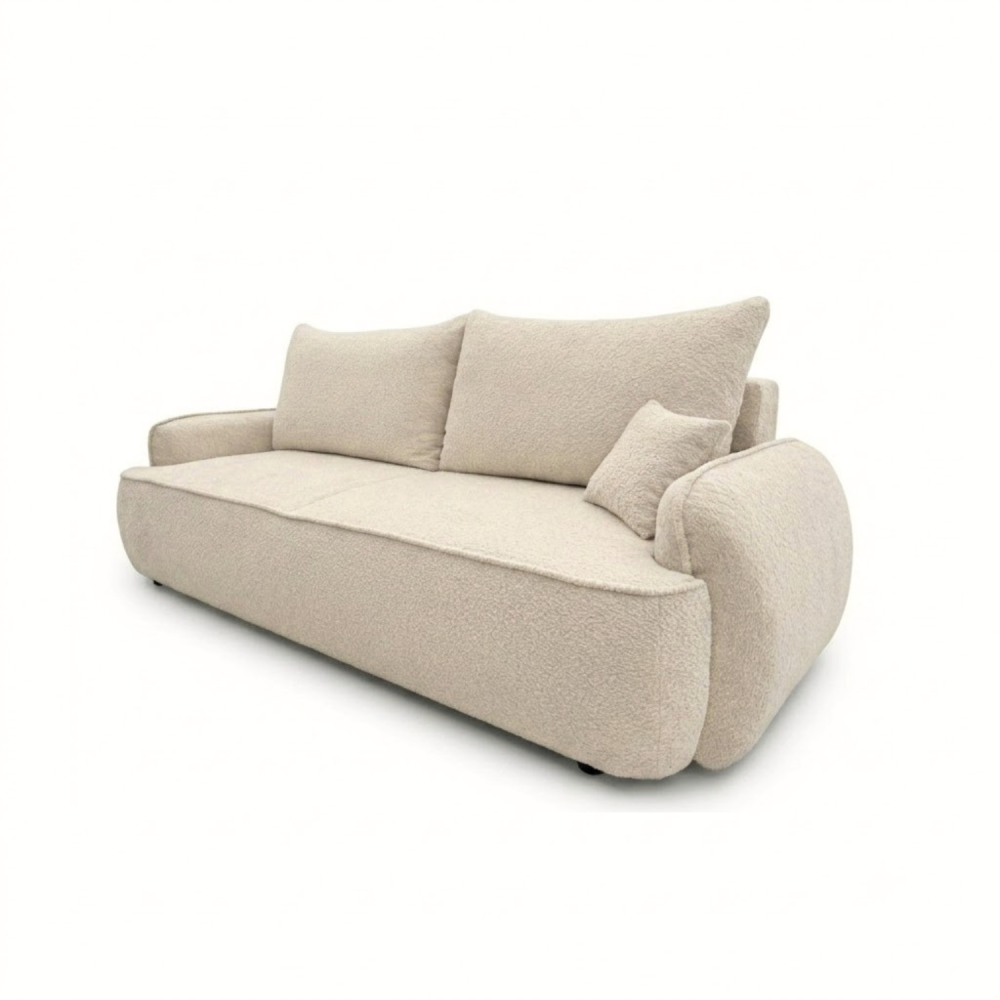 Sofa-lova OVELLA – CORAL 65 · Smėlio – bendras vaizdas kitu kampu #spalva_coral 65 · smėlio