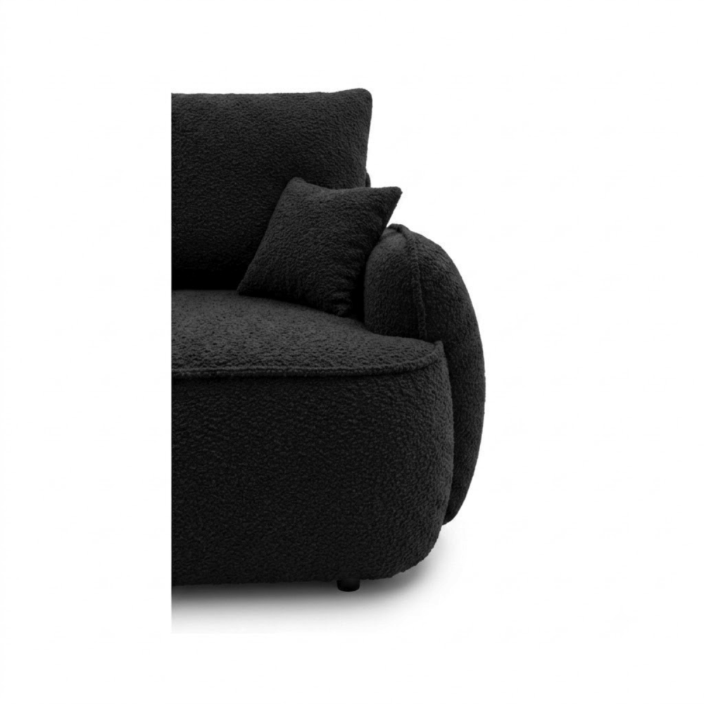 Sofa-lova OVELLA – CORAL 60 · Juoda – apmušalų ir konstrukcijos detalė #spalva_coral 60 · juoda