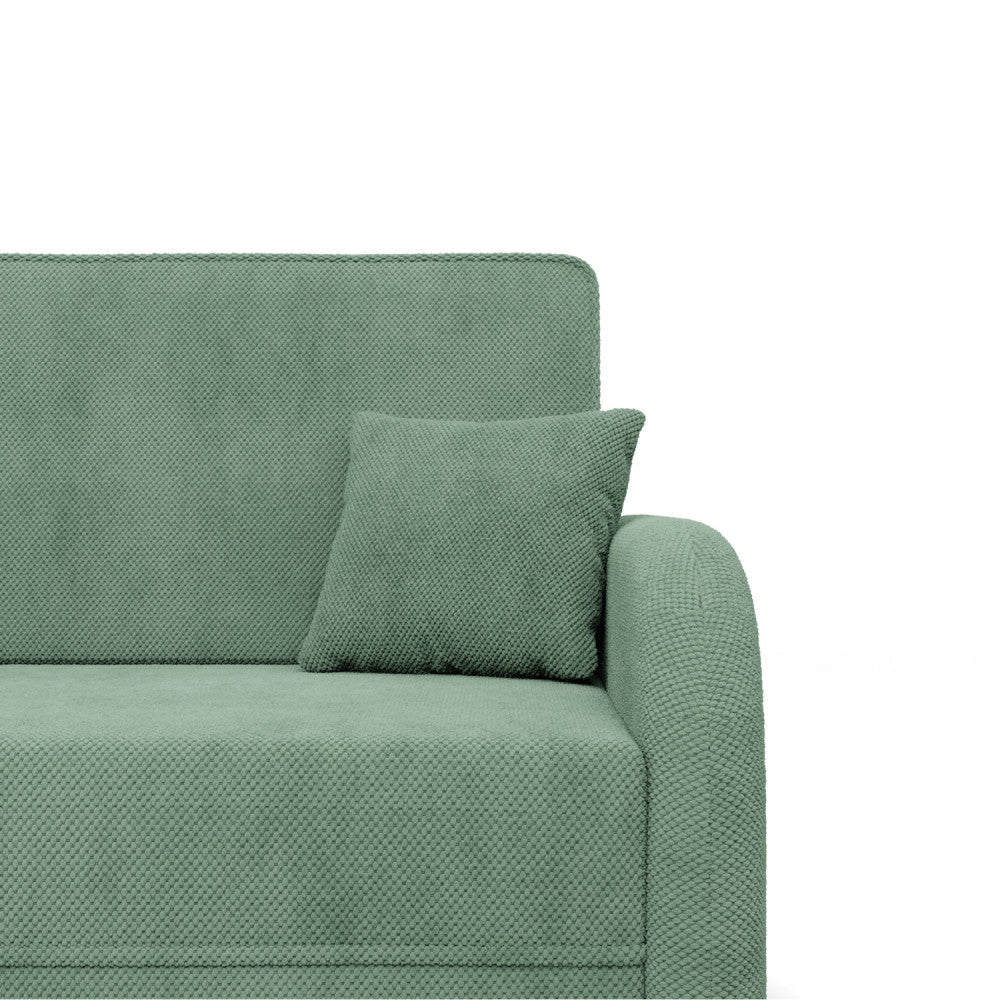 Sofa-lova SOMO – ONEGA 25 · Šviesiai žalia – apmušalų ir konstrukcijos detalė #spalva_onega 25 · šviesiai žalia
