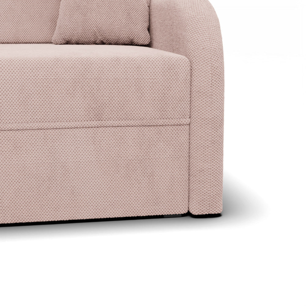 Sofa-lova SOMO – ONEGA 15 · Rožinė – apmušalų ir konstrukcijos detalė #spalva_onega 15 · rožinė