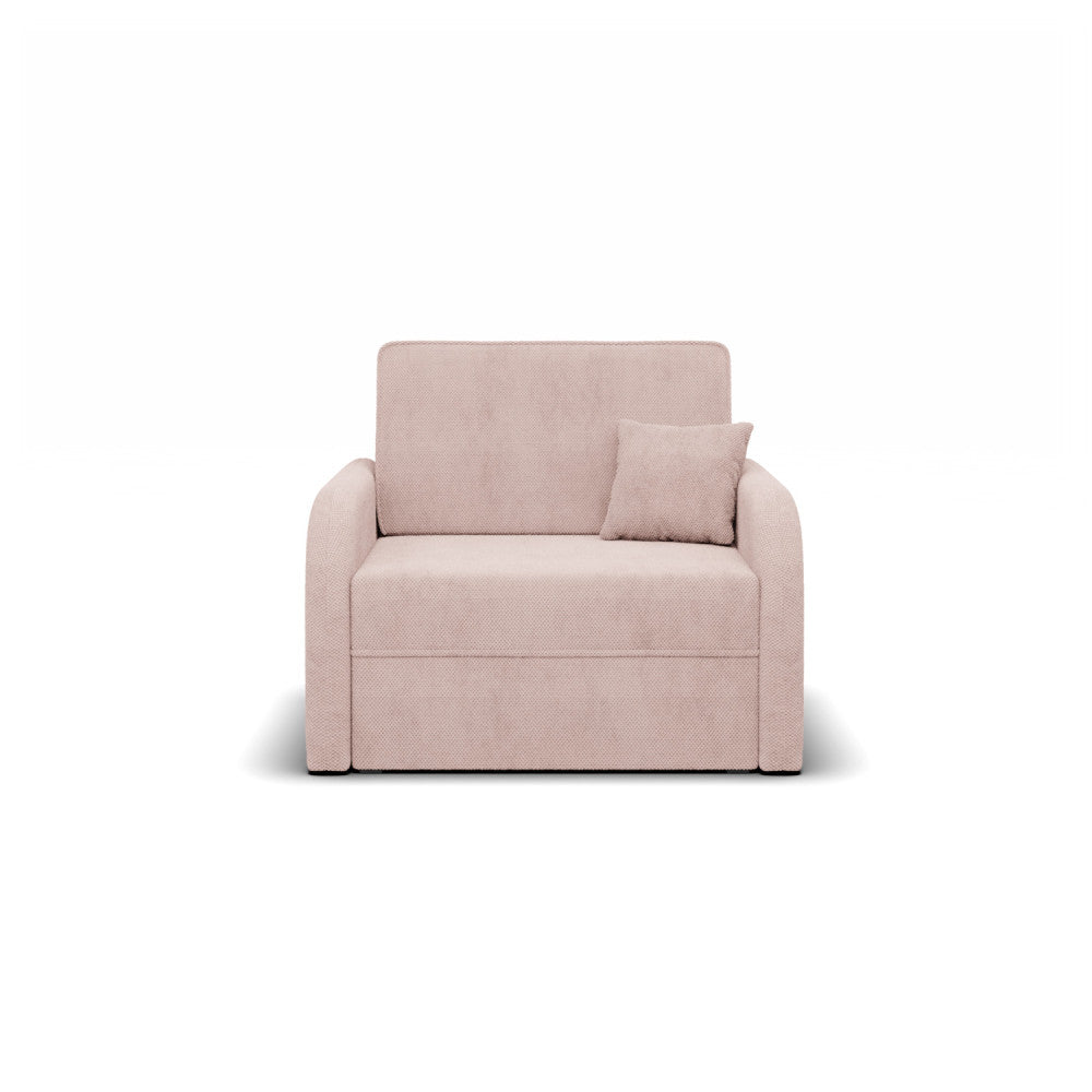 Sofa-lova SOMO – ONEGA 15 · Rožinė – vaizdas iš priekio #spalva_onega 15 · rožinė