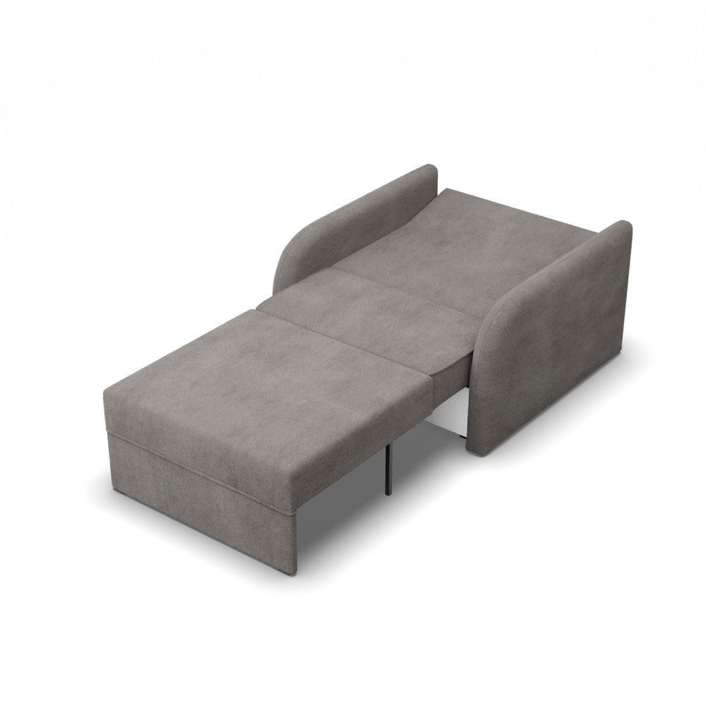 Sofa-lova SOMO – ONEGA 7 · Tamsiai pilka – išskleista miegamoji dalis #spalva_onega 7 · tamsiai pilka