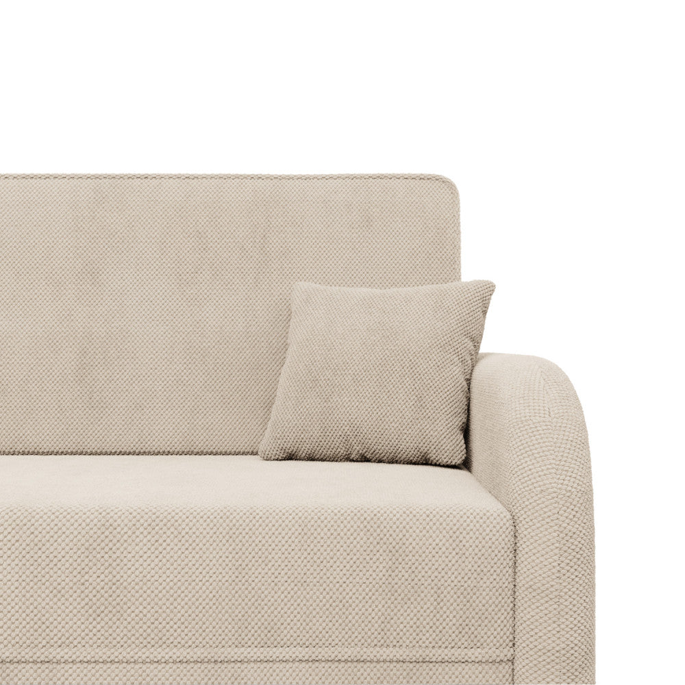 Sofa-lova SOMO – ONEGA 14 · Smėlio – apmušalų ir konstrukcijos detalė #spalva_onega 14 · smėlio