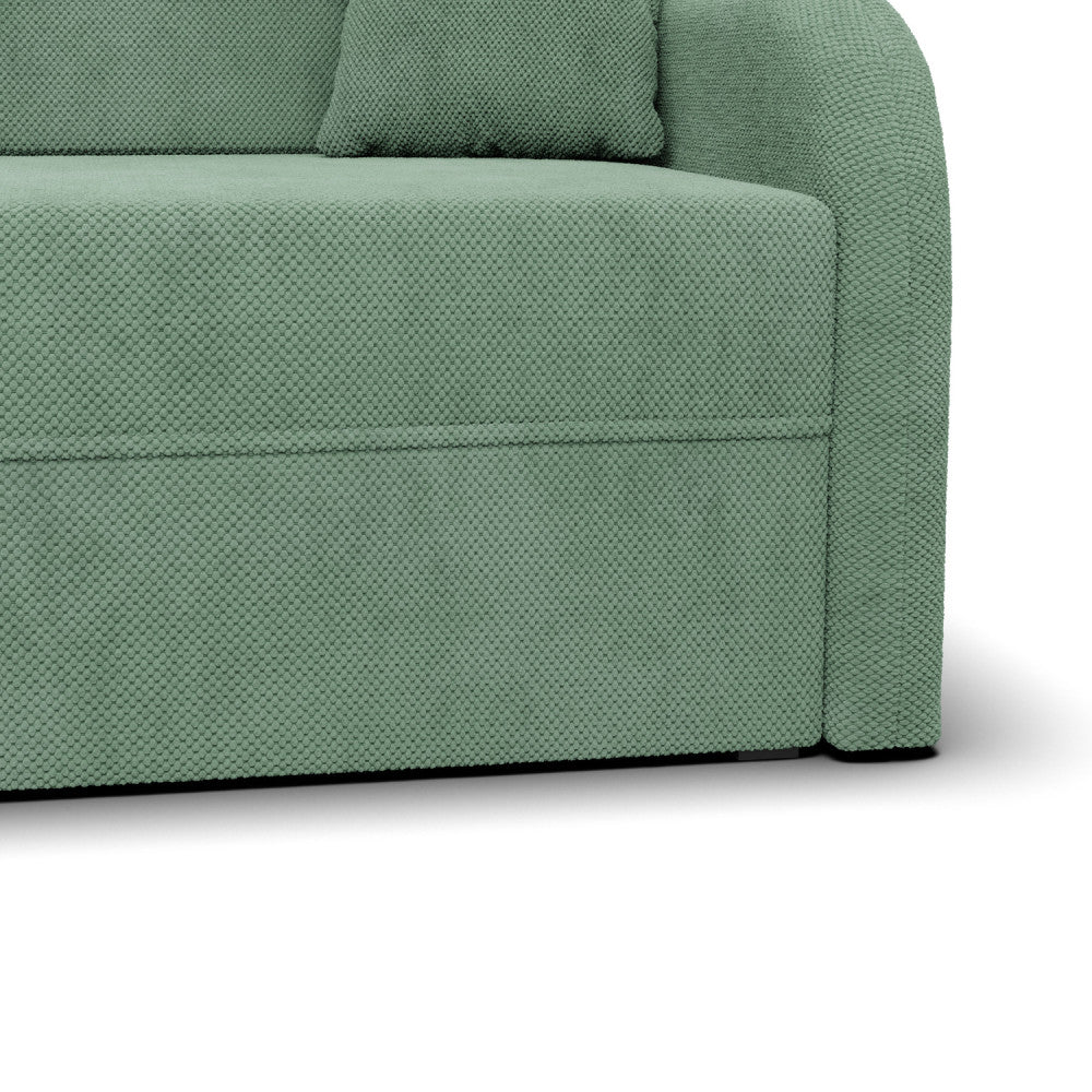 Sofa-lova SOMO – ONEGA 25 · Šviesiai žalia – apmušalų ir konstrukcijos detalė #spalva_onega 25 · šviesiai žalia
