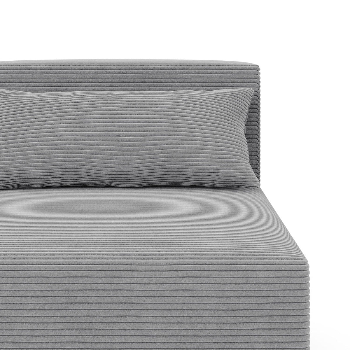 Modulinis fotelis NOVA – POSO 055 – audinio ir konstrukcijos detalės #spalva_poso 055